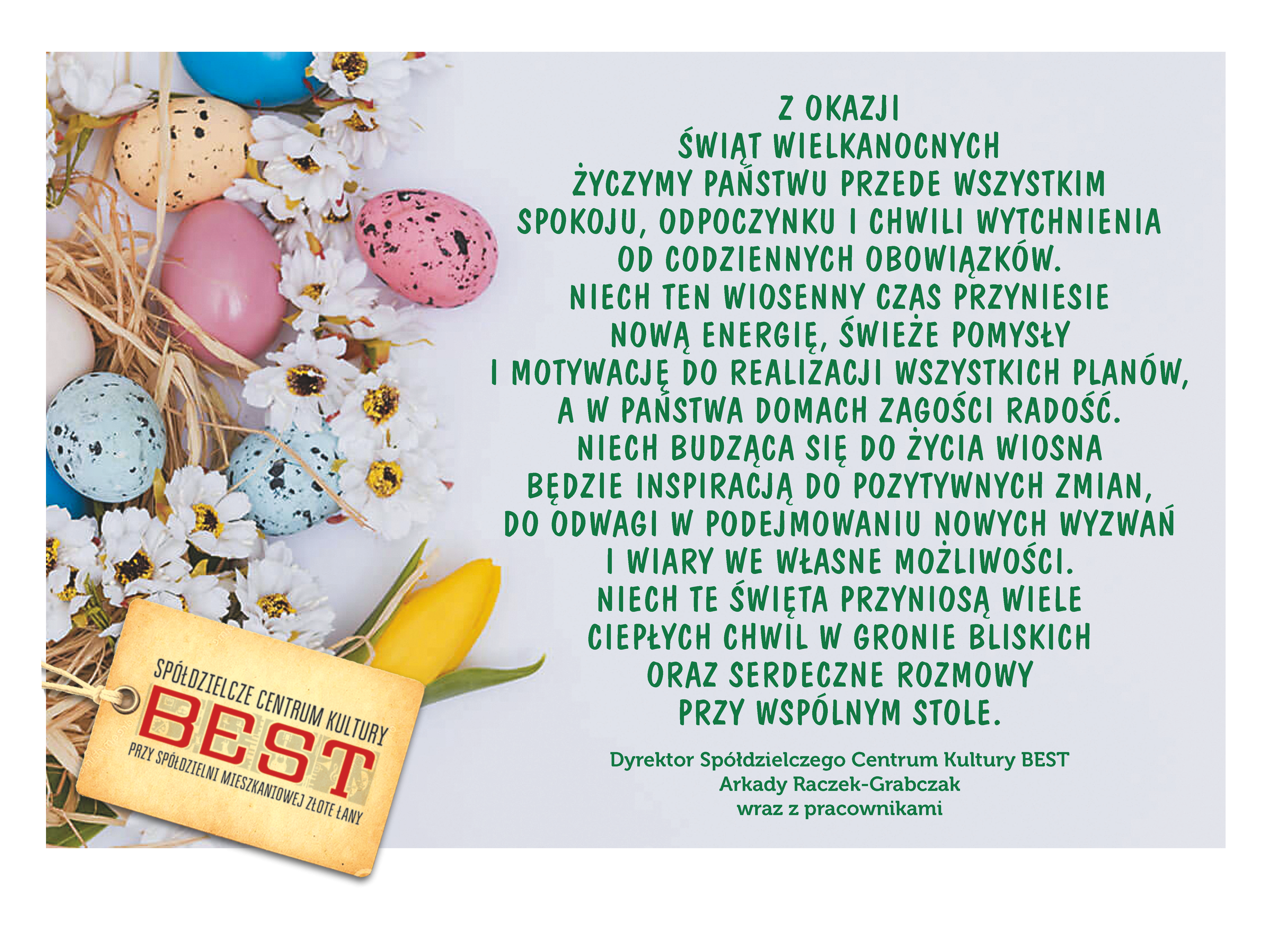 PLAKAT WIELKANOC ŻYCZENIA_2026 45X32 cm