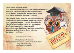 2026-10-14 DZIEŃ nauczyciela życzenia